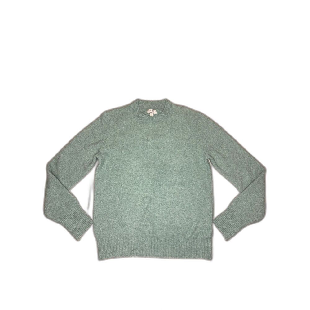 J. Crew womens wool blend green sweater crewneck sz small